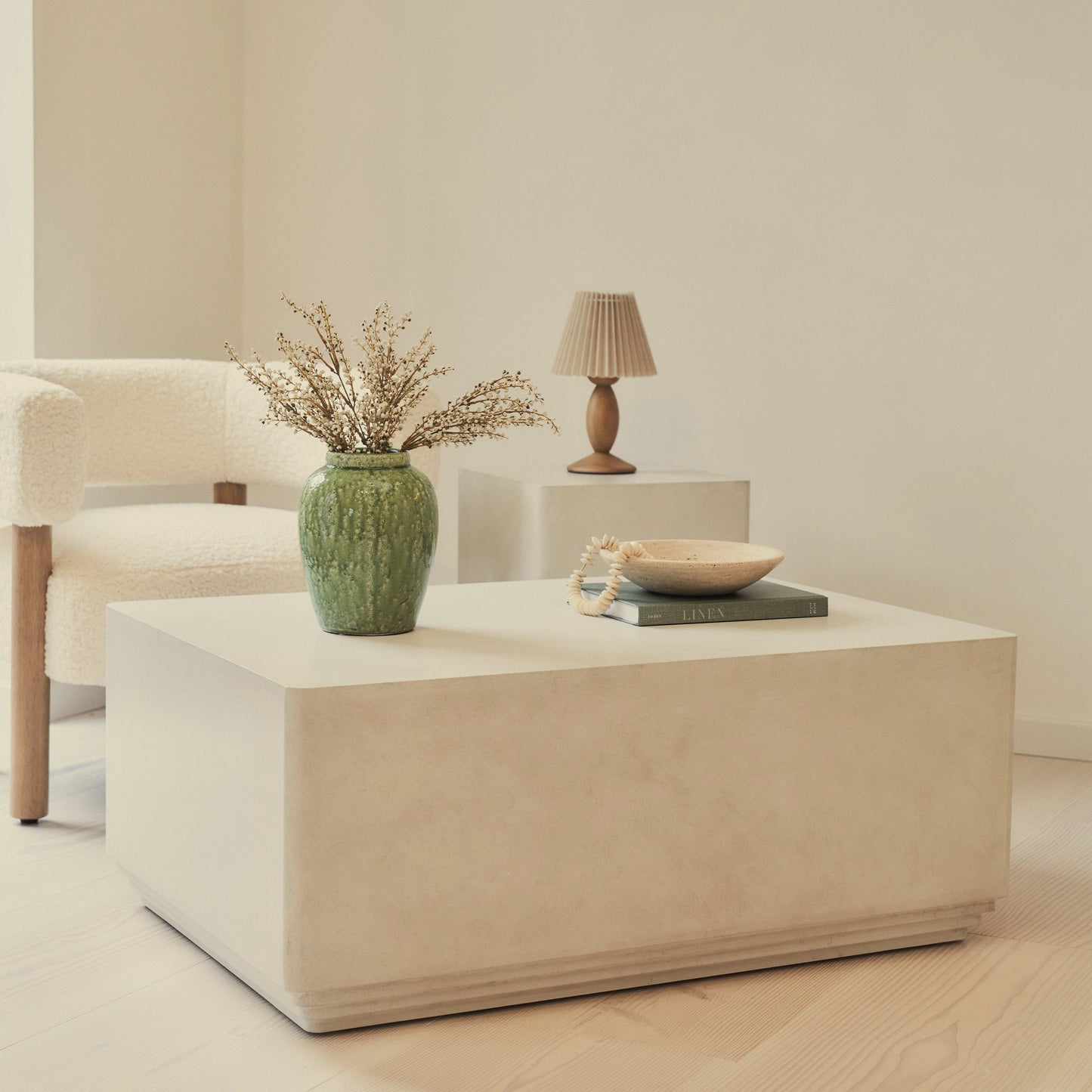 Luciana - Concrete Rectangular Coffee Table