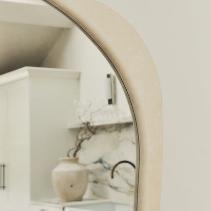 Arcurva - Extra Large Full Length Concrete Irregular Mirror 190cm x 120cm