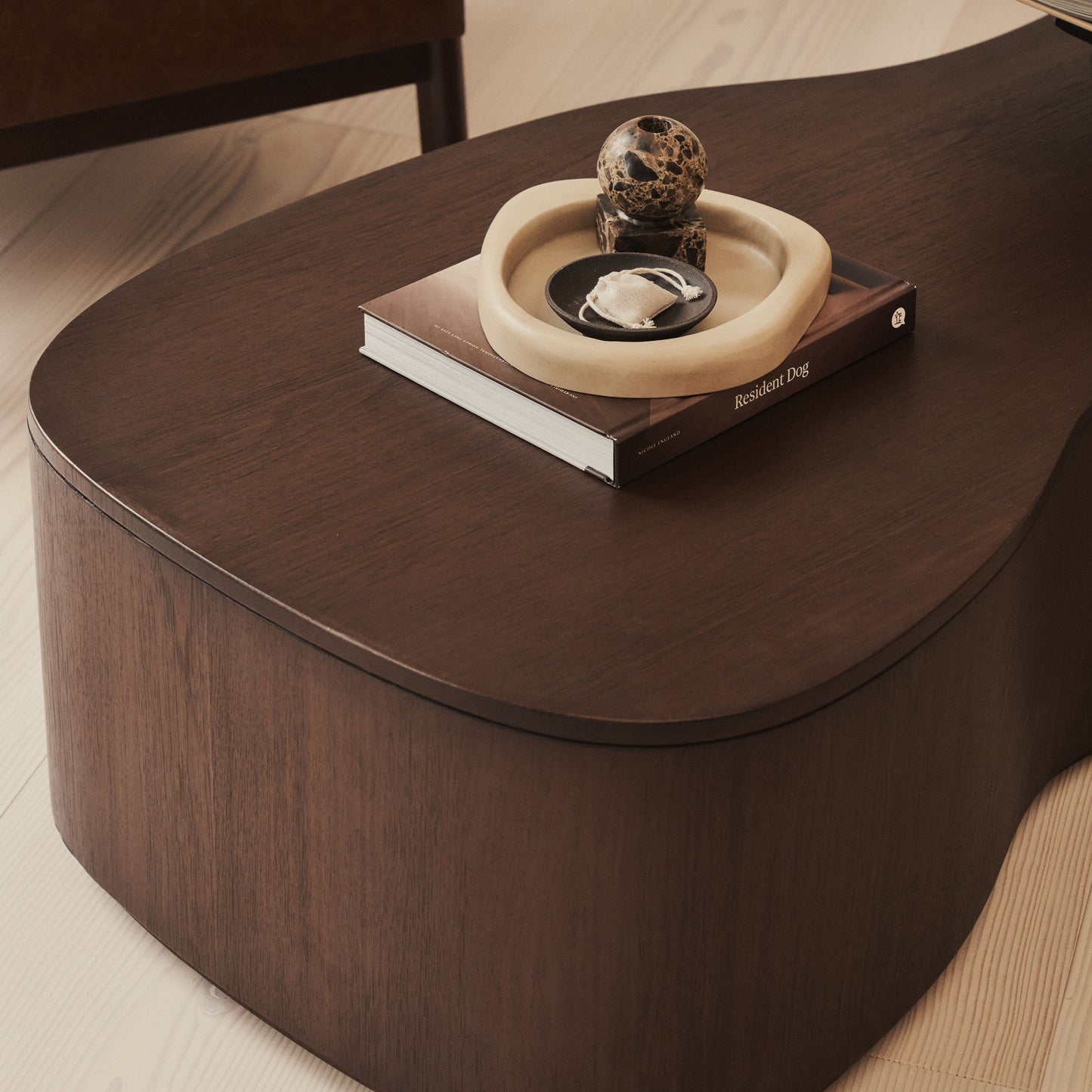 Arlo - Dark Wood Irregular Extra Large Coffee Table