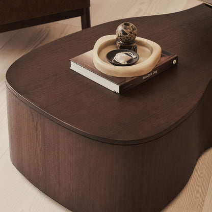 Arlo - Dark Wood Irregular Extra Large Coffee Table