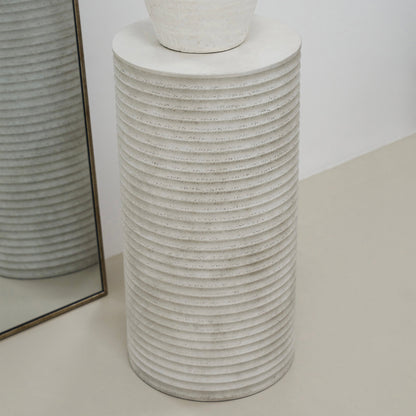 Raya - Minimal Concrete Ribbed Plinth
