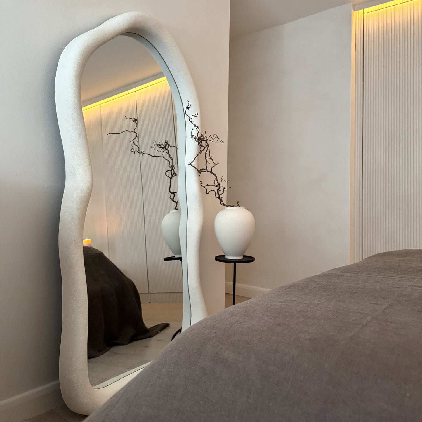 Wabi-Sabi - Large Full Length Concrete Irregular Mirror 170cm x 80cm