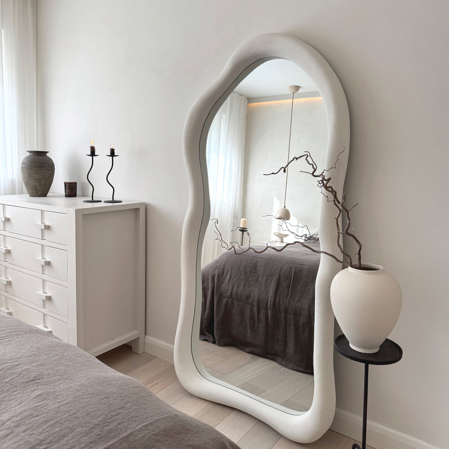 Wabi-Sabi - Large Full Length Concrete Irregular Mirror 170cm x 80cm