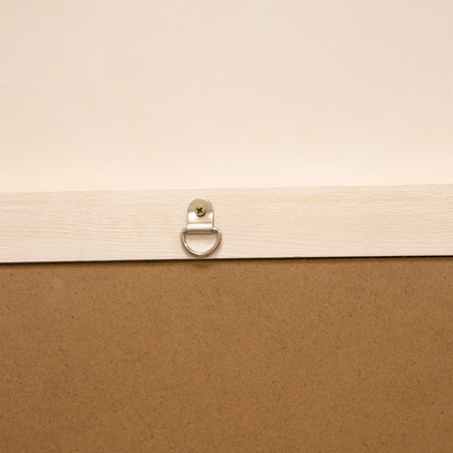 Elena - White Washed Wood Arched Overmantle Mirror 100cm x 75cm