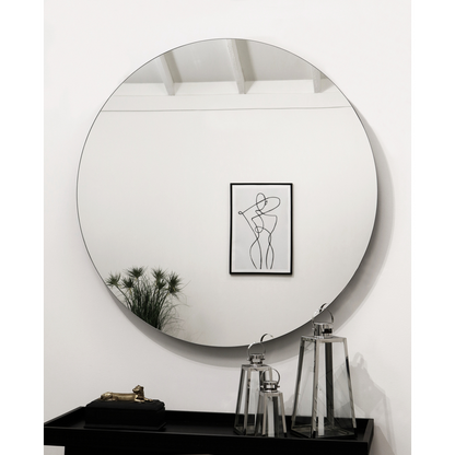 Edge - Large Frameless Round Wall Mirror 90cm x 90cm
