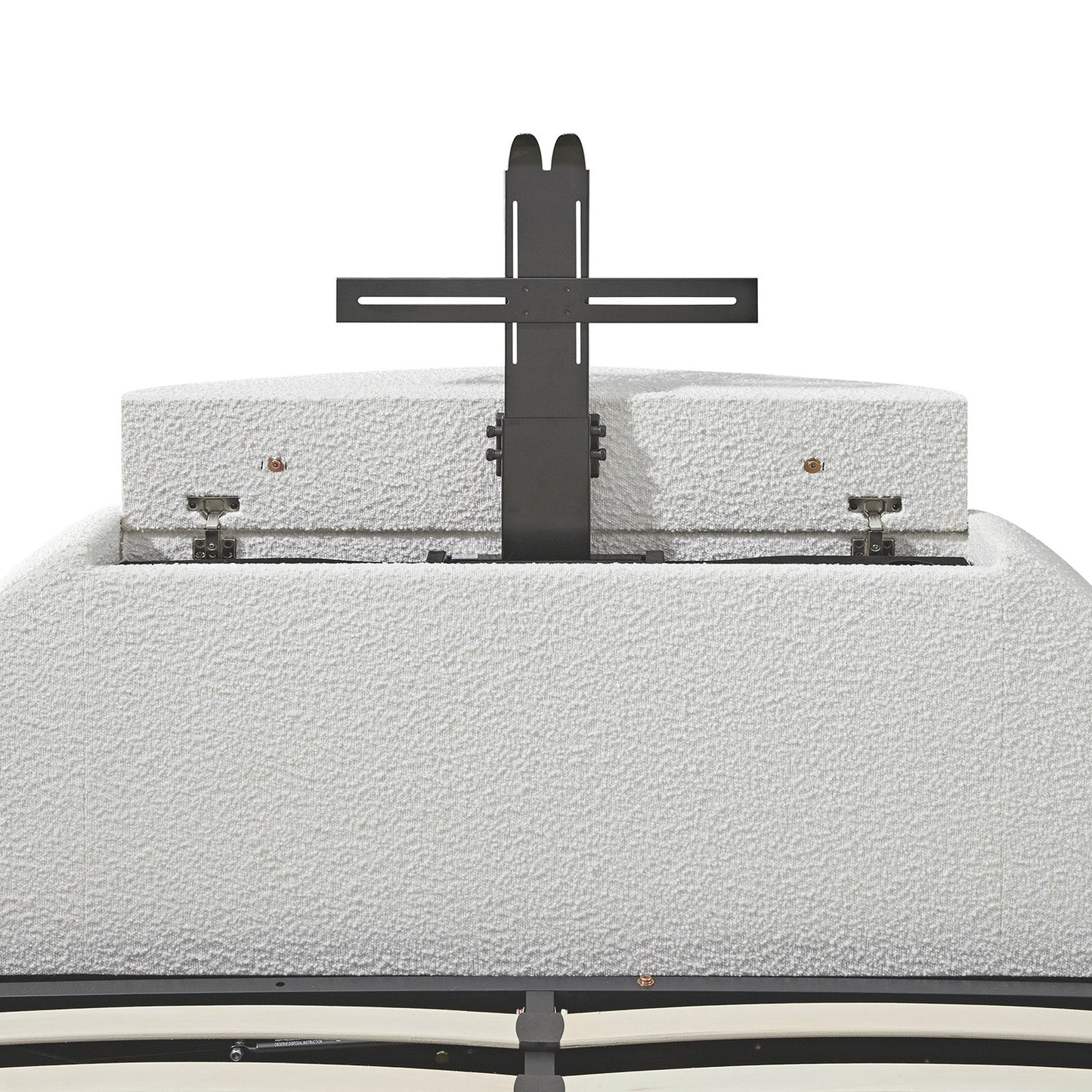 Archer White Boucle Ottoman TV Bed