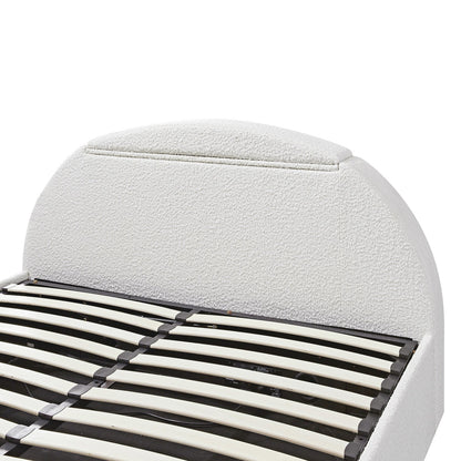 Archer White Boucle Ottoman TV Bed