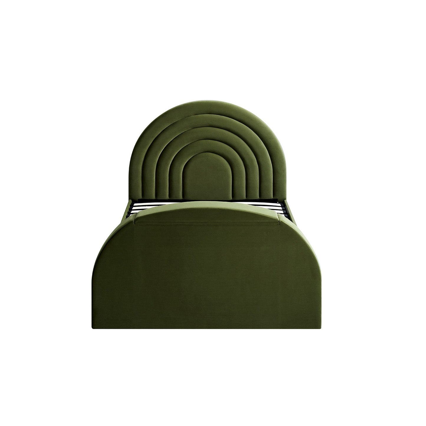 Archer Moss Green Velvet Ottoman TV Bed