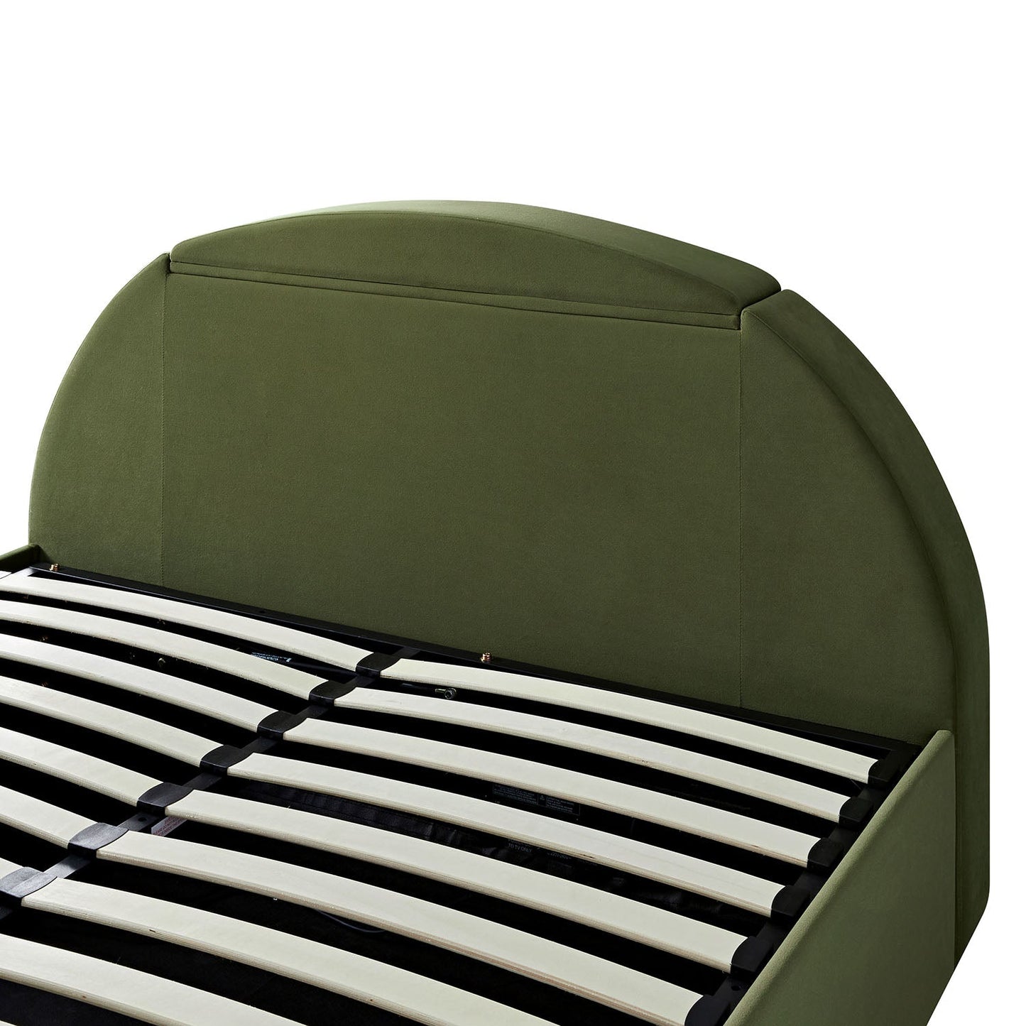 Archer Moss Green Velvet Ottoman TV Bed