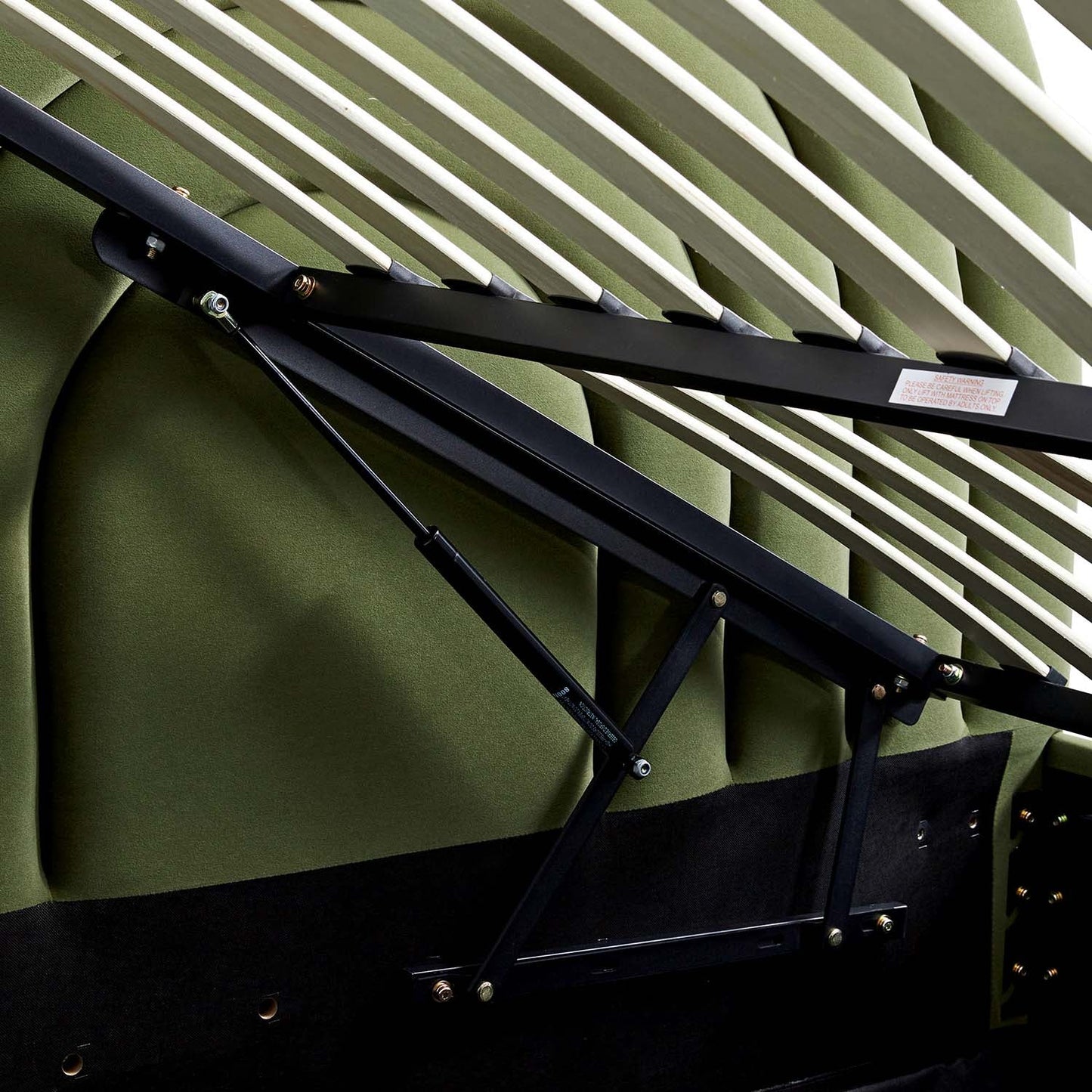 Archer Moss Green Velvet Ottoman TV Bed