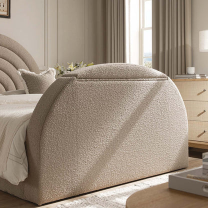 Archer Taupe Boucle Ottoman TV Bed