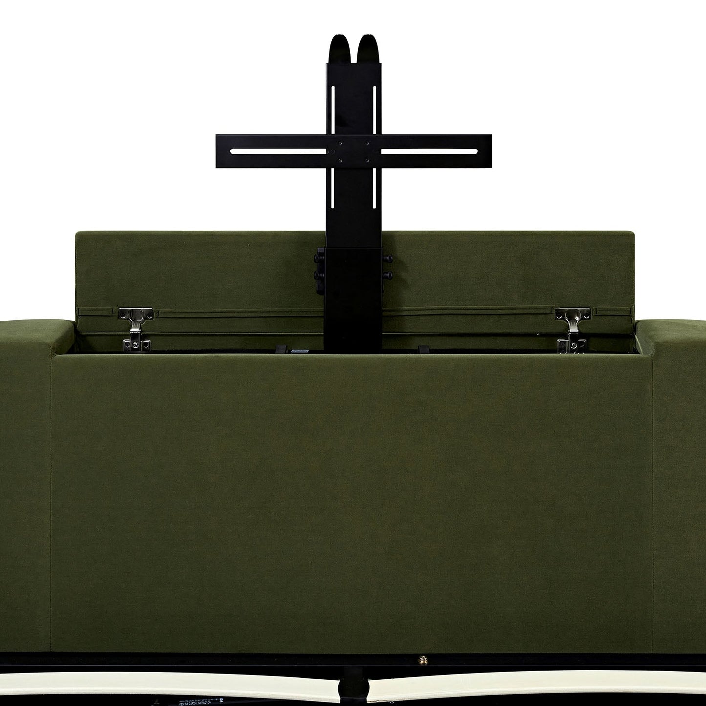 Hadley Moss Green Velvet Ottoman TV Bed