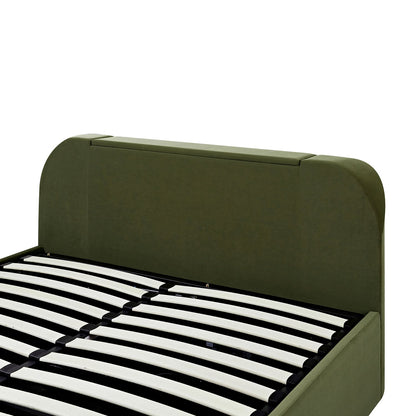 Hadley Moss Green Velvet Ottoman TV Bed