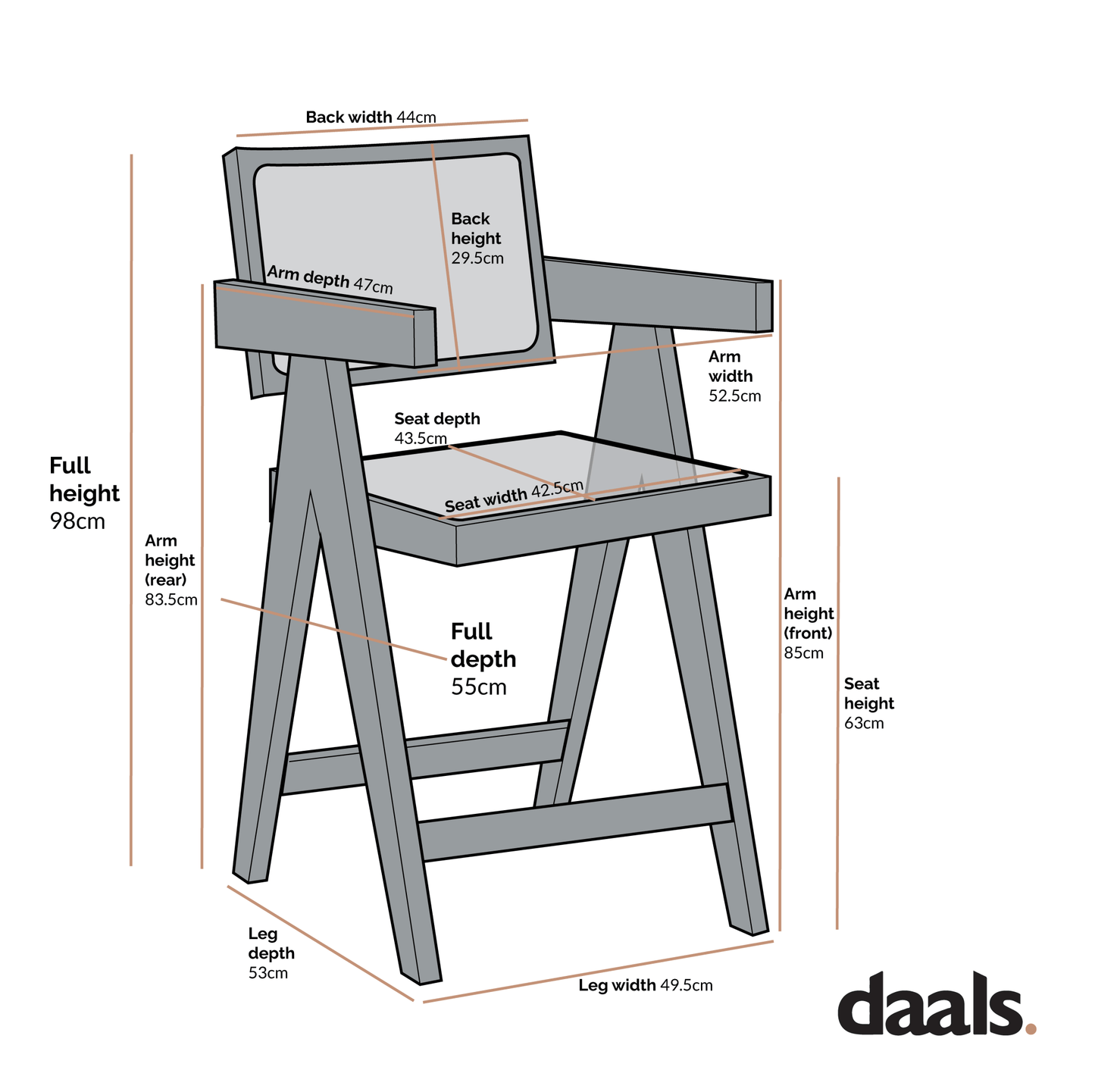 Jeanne Light Walnut Cane Rattan Solid Beech Wood Counter Stool