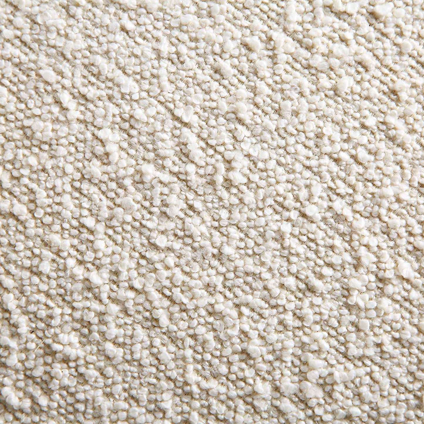 Amboise 3-Seater Curved Sofa with Ball Cushions, Ecru Boucle