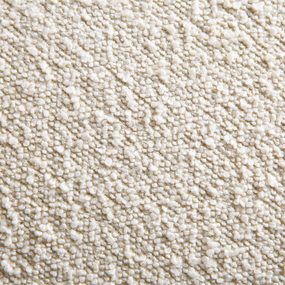 Amboise 3-Seater Curved Sofa with Ball Cushions, Ecru Boucle