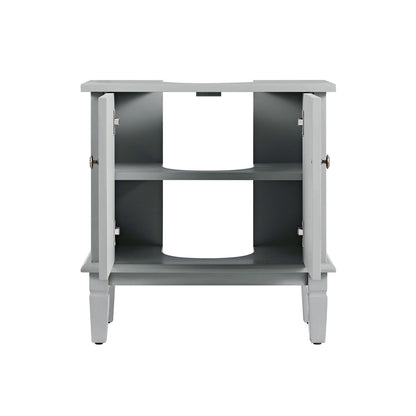 Chantilly Mid Grey Carved Bathroom Undersink Unit
