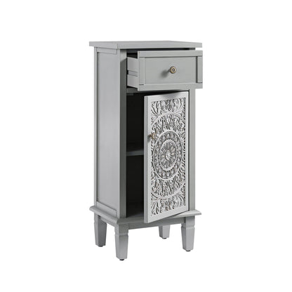 Chantilly Mid Grey Carved Bathroom Cupboard
