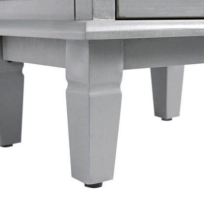 Chantilly Mid Grey Carved Bathroom Cupboard