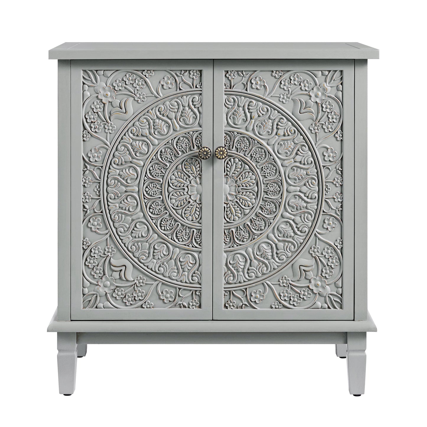 Chantilly Mid Grey Carved Small Sideboard