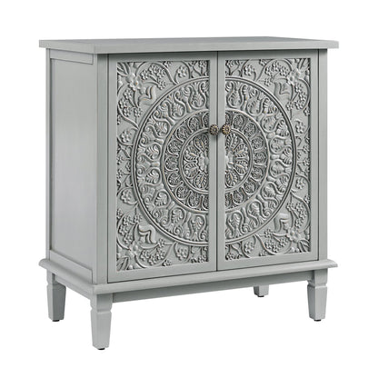 Chantilly Mid Grey Carved Small Sideboard