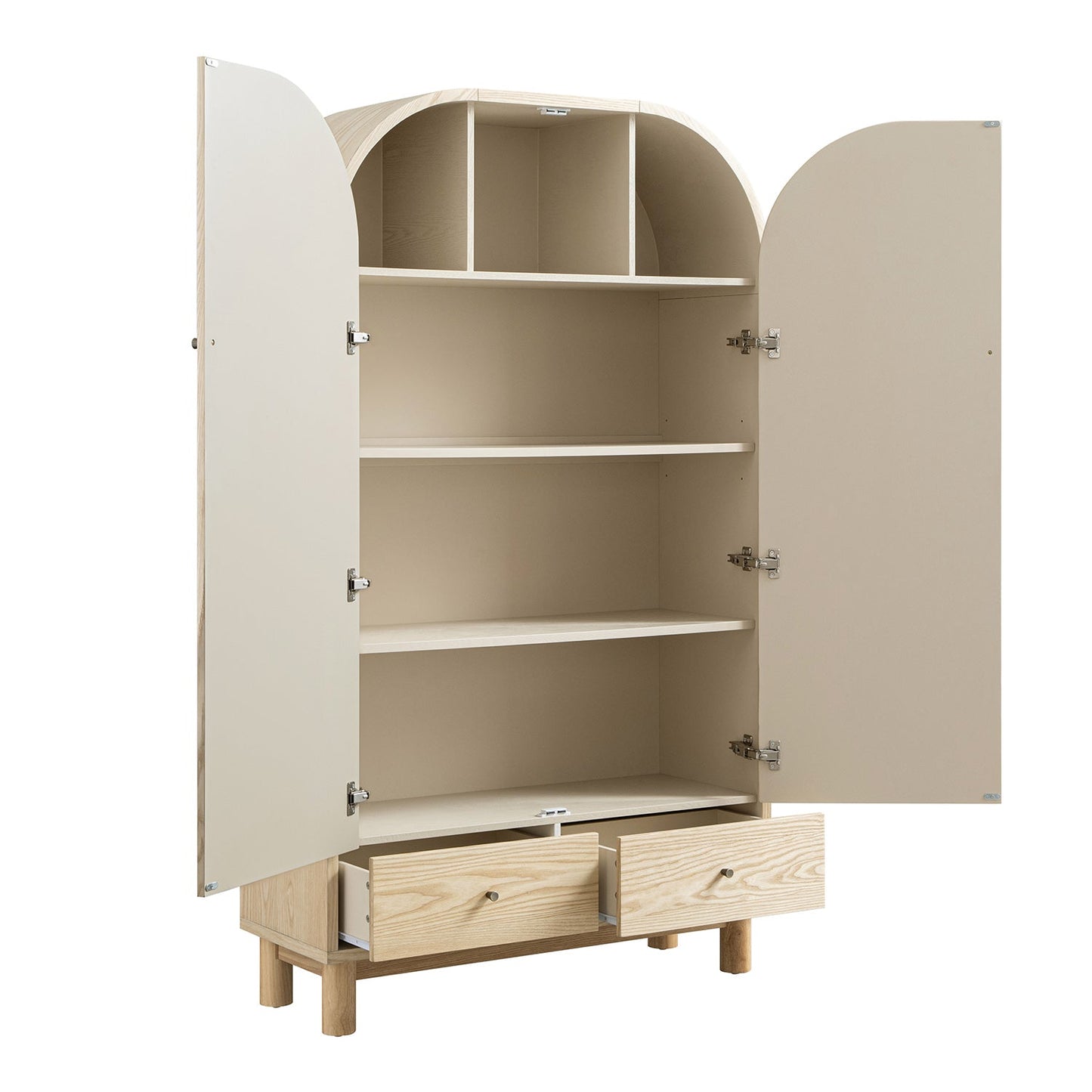 Maude Large Storage Cabinet, Natural Ash