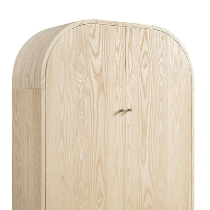 Maude Large Storage Cabinet, Natural Ash
