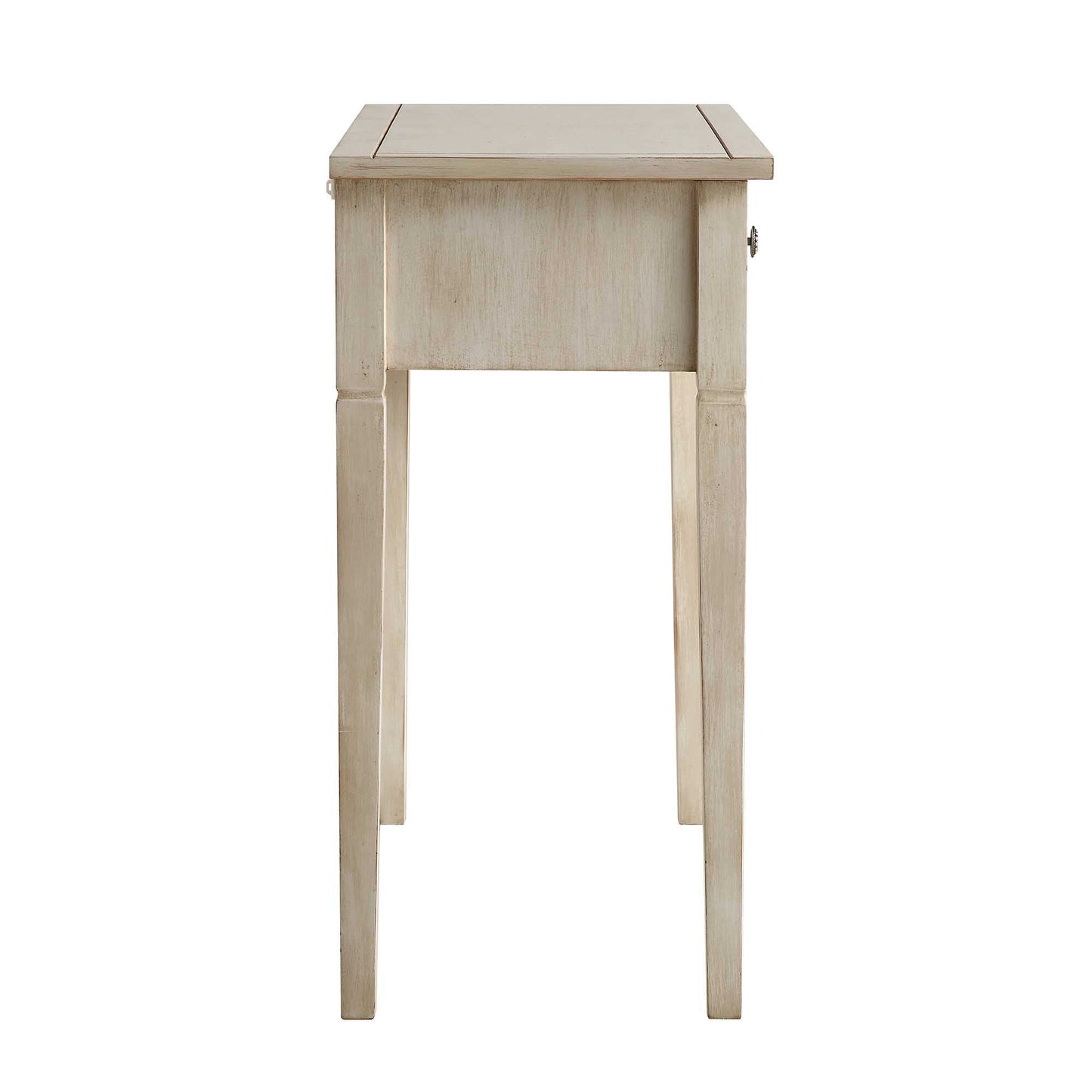 Chantilly Whitewashed Carved Console/ Dressing Table