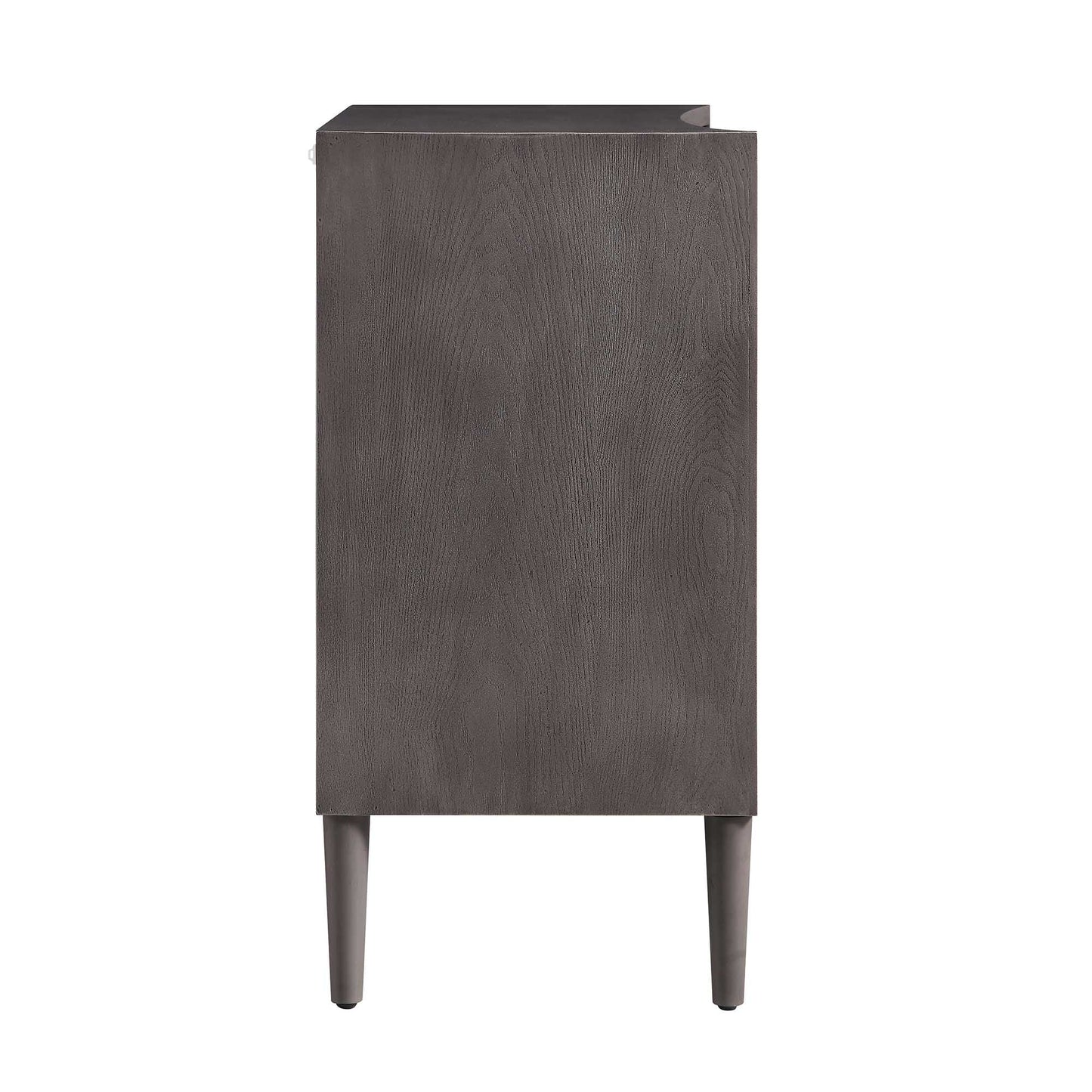 Thalia Concave Chest of Drawers, Silver Oak