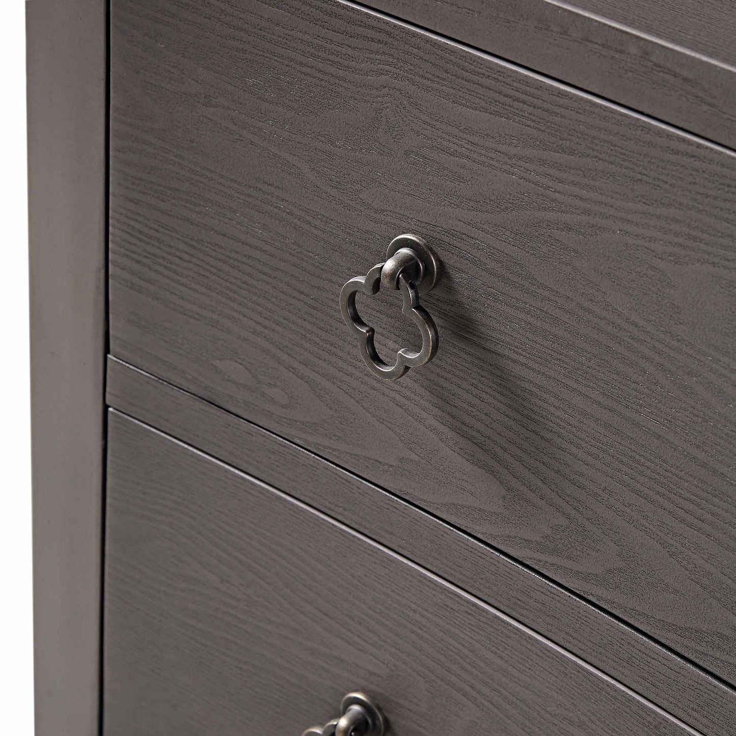 Thalia Concave Chest of Drawers, Silver Oak