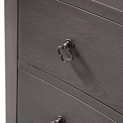 Thalia Concave Chest of Drawers, Silver Oak