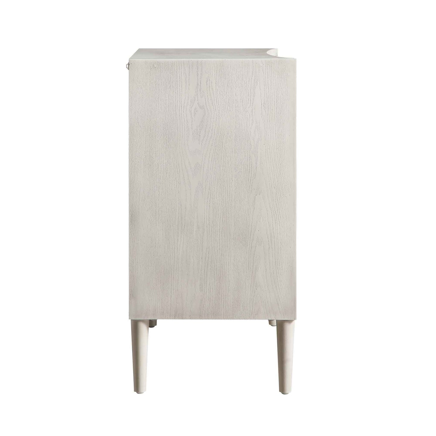 Thalia Concave Chest of Drawers, Washed White
