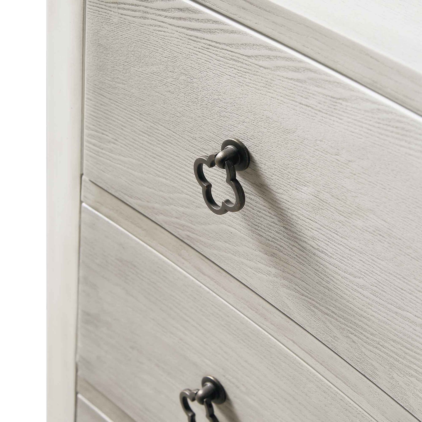 Thalia Concave Chest of Drawers, Washed White