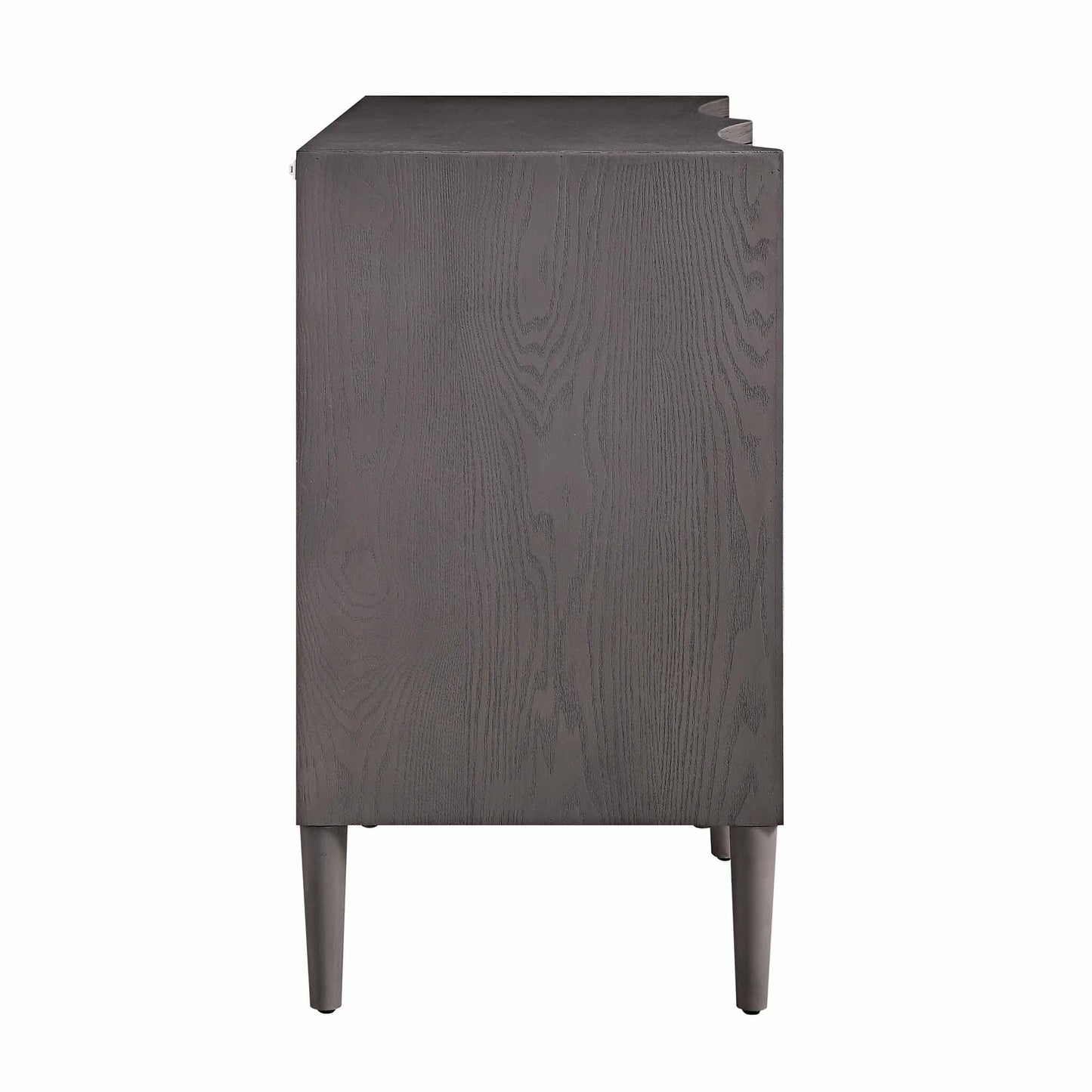 Thalia Concave Double Chest of Drawers, Silver Oak
