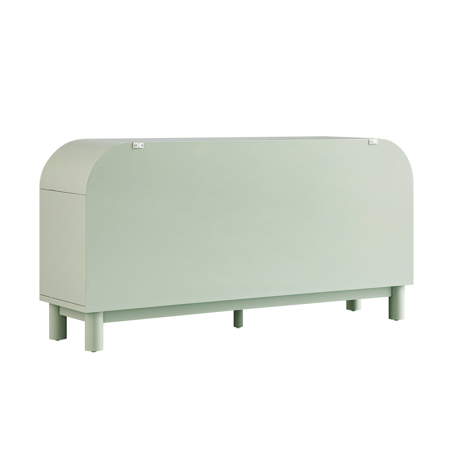 Maude Chest of 6 Drawers, Muted Pistachio Ash with Raffia