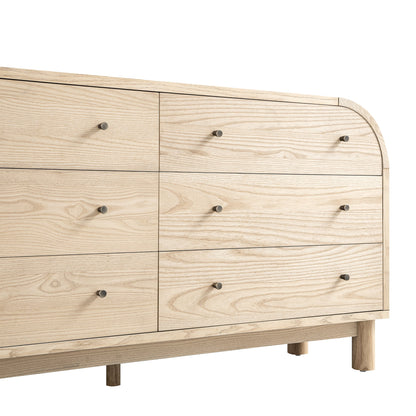 Maude Chest of 6 Drawers, Natural Ash