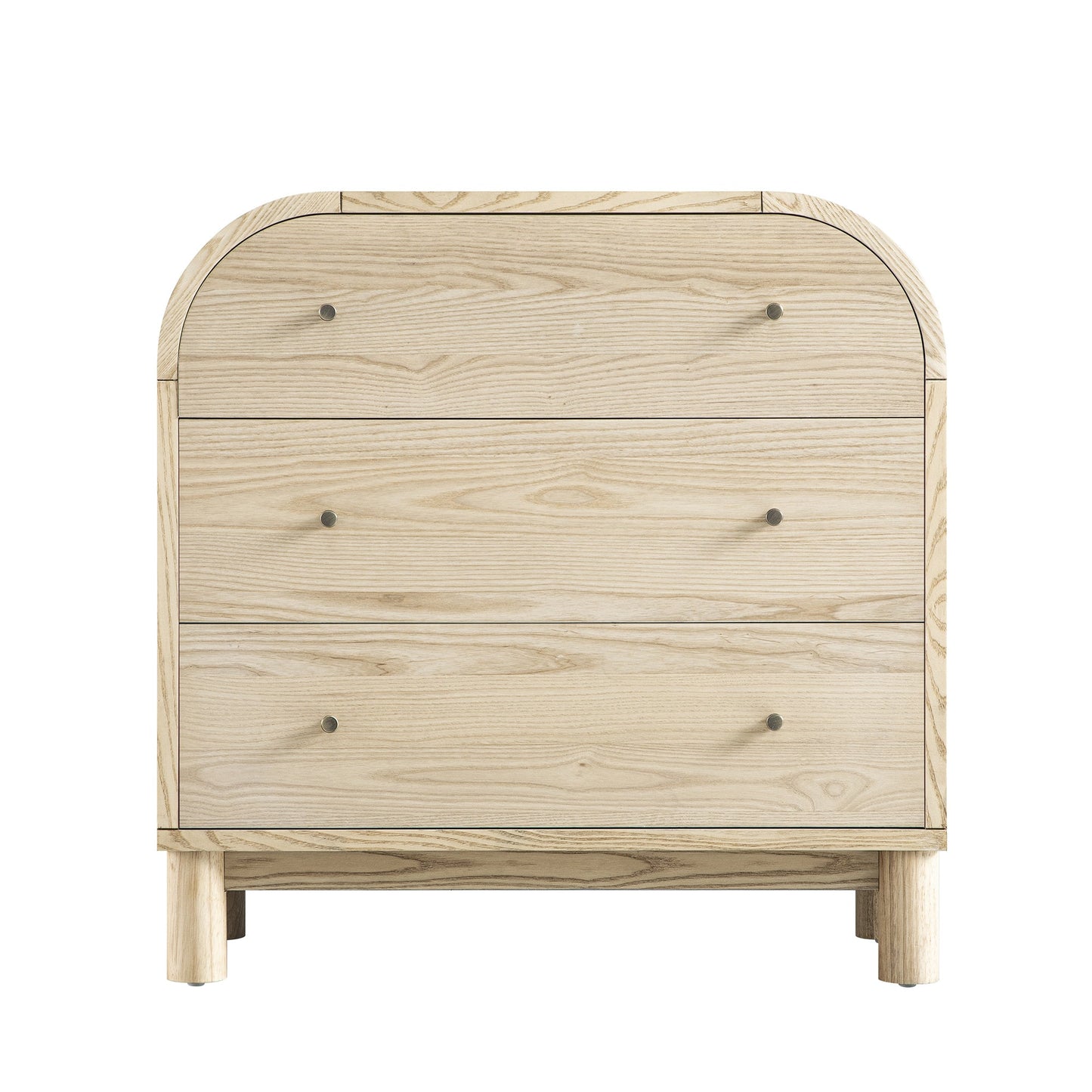 Maude Chest of 3 Drawers, Natural Ash