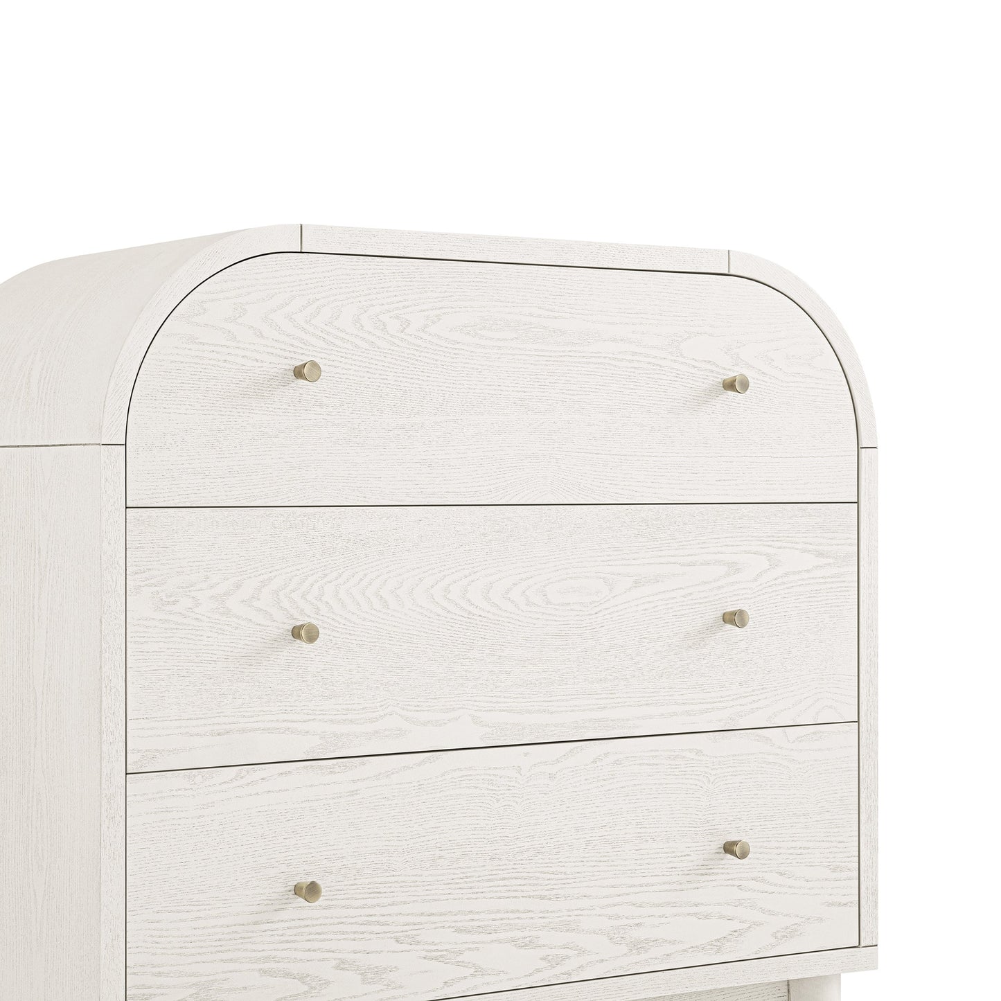 Maude Chest of 3 Drawers, Washed White Ash