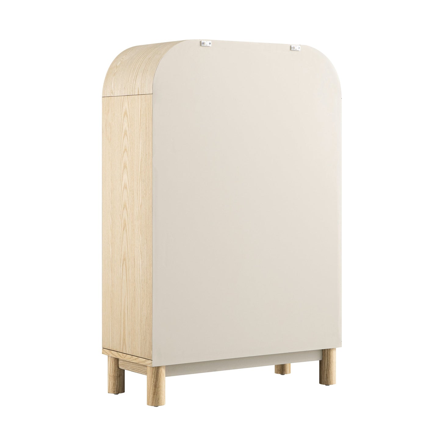 Maude Tall Chest, Natural Ash with Raffia