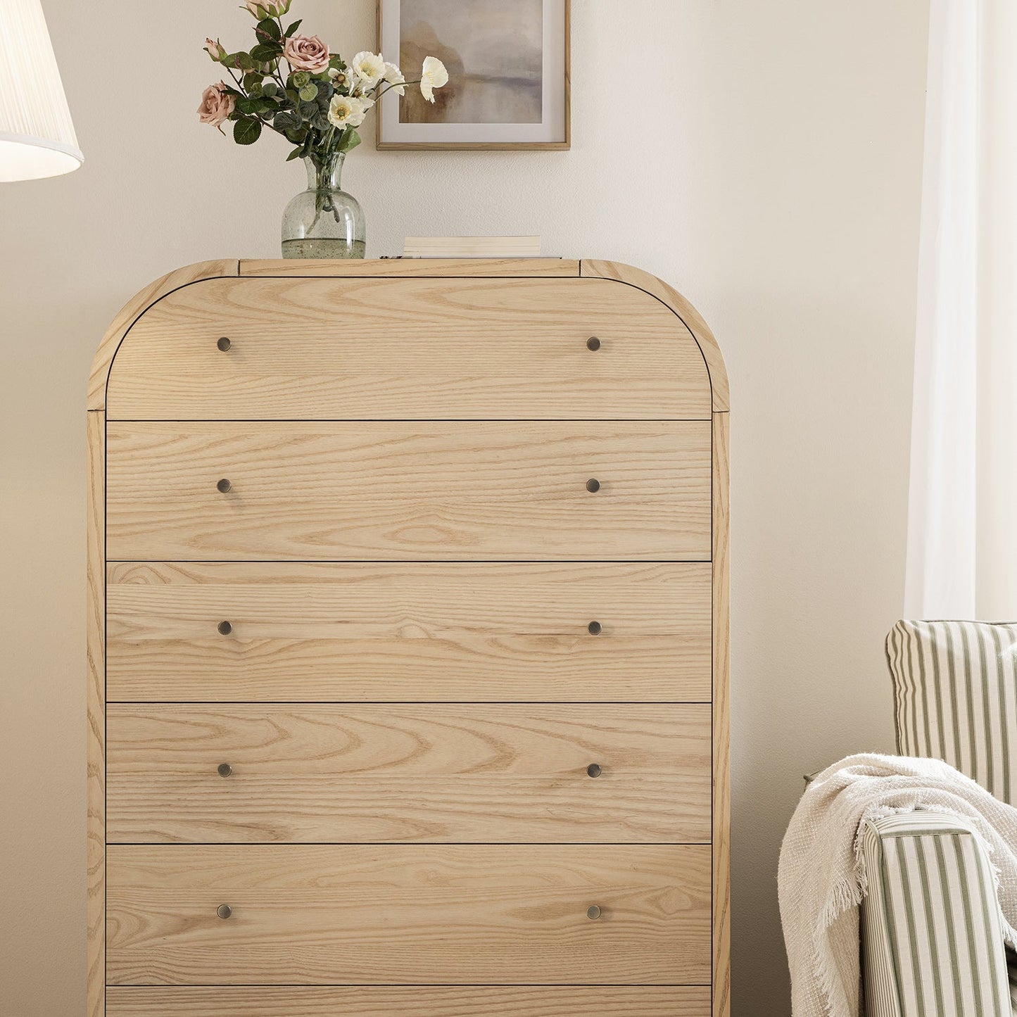 Maude Tall Chest, Natural Ash