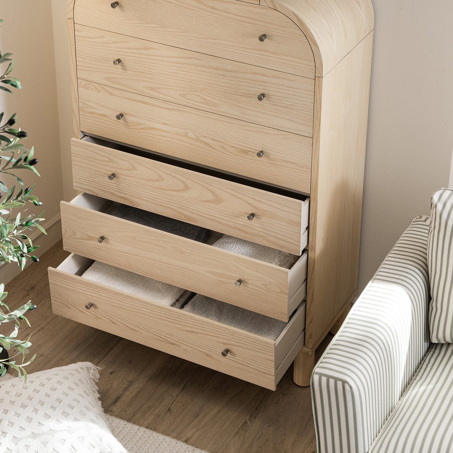 Maude Tall Chest, Natural Ash