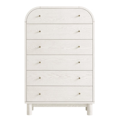 Maude Tall Chest, Washed White Ash