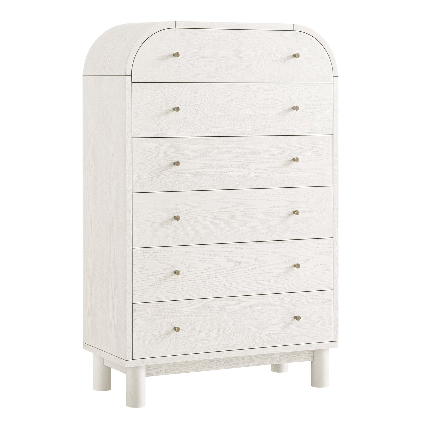 Maude Tall Chest, Washed White Ash