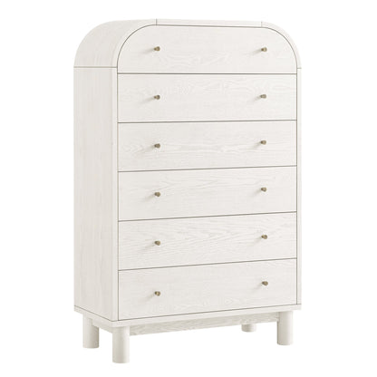 Maude Tall Chest, Washed White Ash