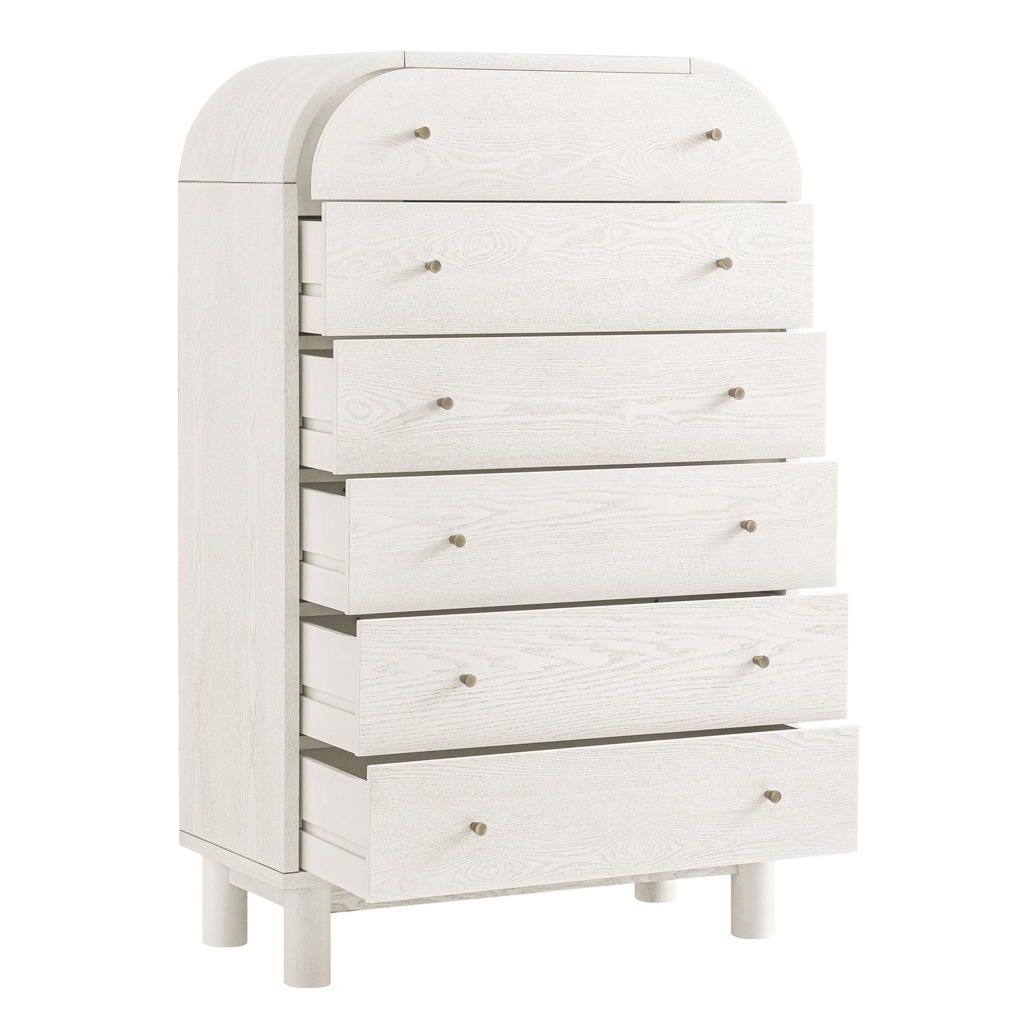 Maude Tall Chest, Washed White Ash