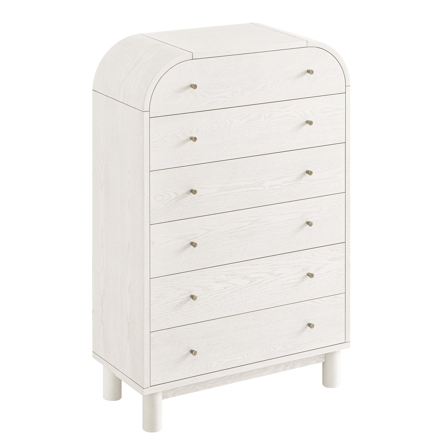 Maude Tall Chest, Washed White Ash