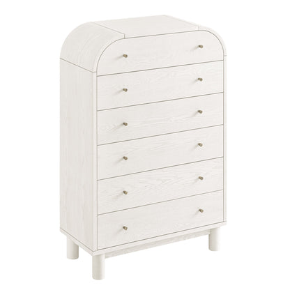 Maude Tall Chest, Washed White Ash