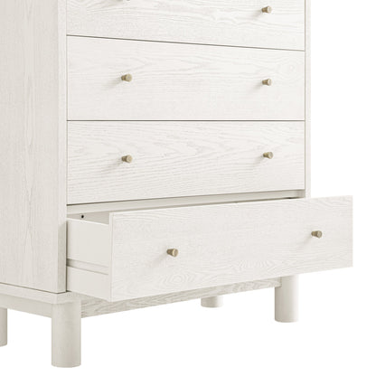 Maude Tall Chest, Washed White Ash