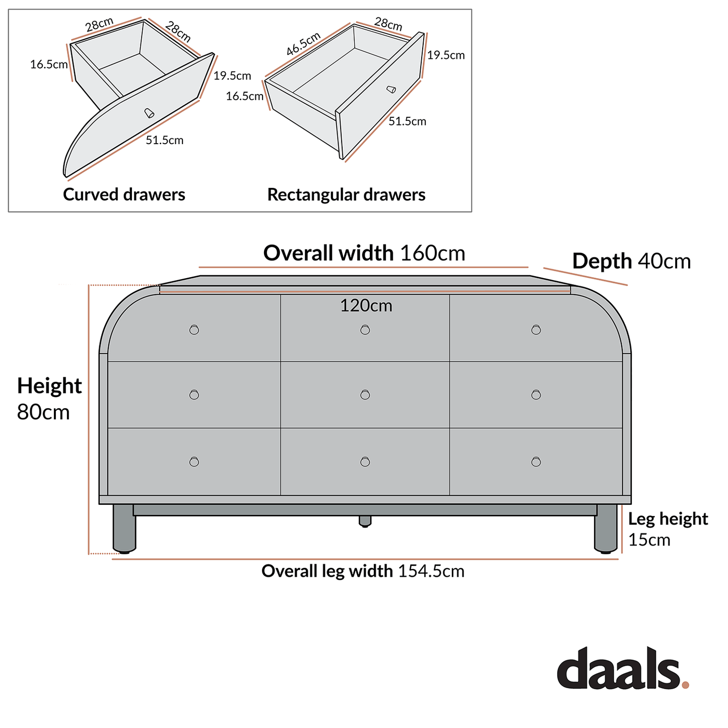 Maude 9 Drawer Chest, Washed White Ash with Raffia