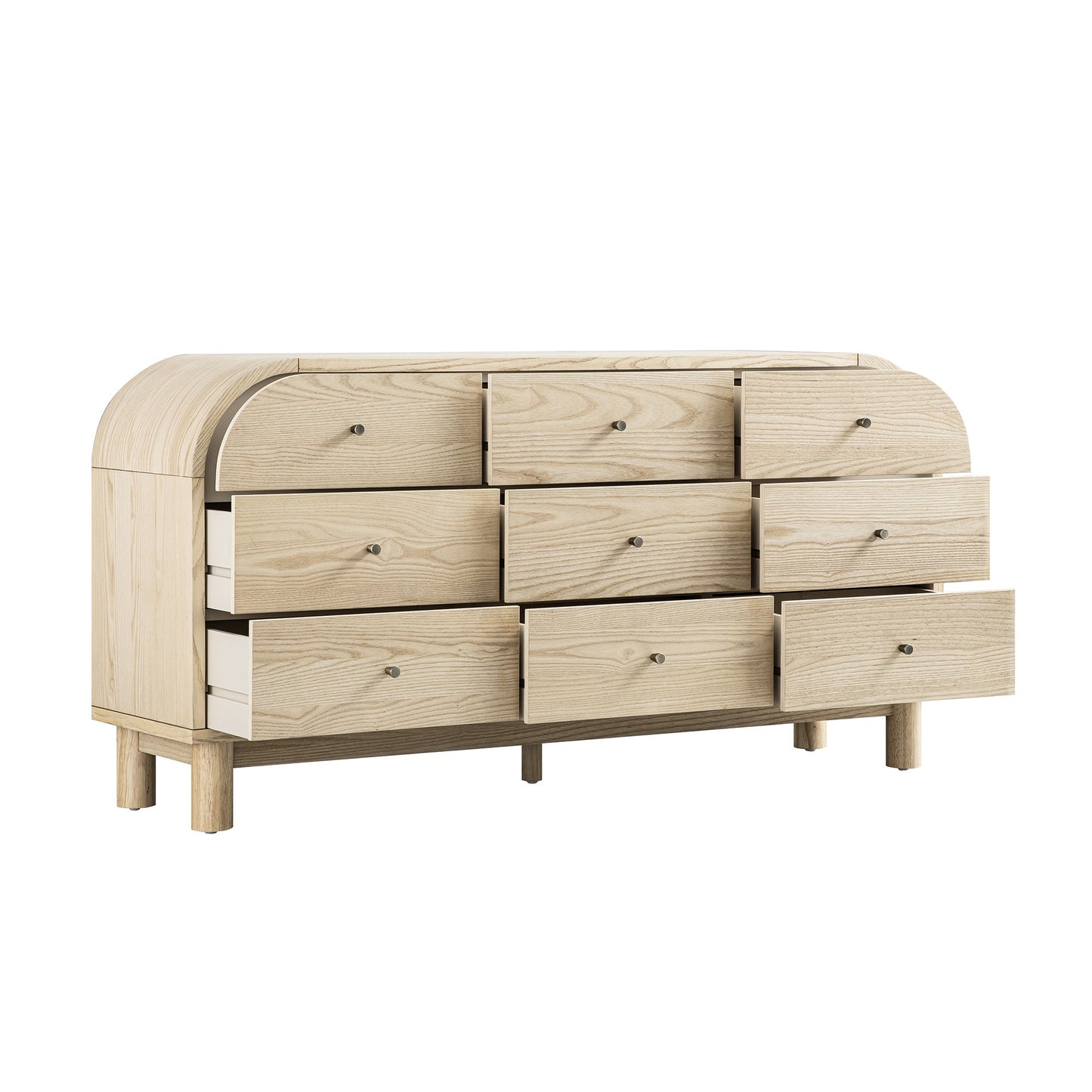 Maude 9 Drawer Chest, Natural Ash